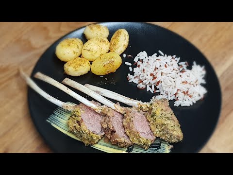 Carre de cordero con costra de hierbas al estilo de Gordon Ramsey