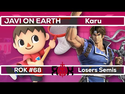 JAVI ON EARTH (Villager) vs Karu (Richter, Steve) - ROK Esports Smash Ultimate #68 - Losers Semis