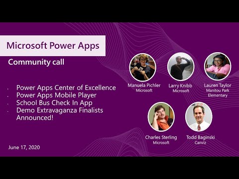 Microsoft Power Apps community call June 2020