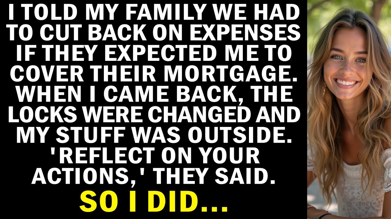 Told my family to cut back if they want help with the mortgage — came home to chaos...