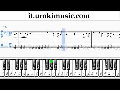 Lezioni di Pianoforte (mano destra) Ed Sheeran - Perfect Tutorial Spartito um-i276