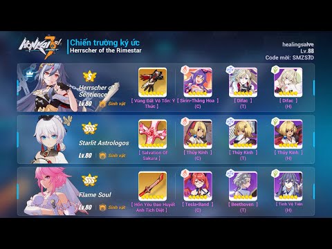 [Honkai Impact 3] SEA - Memorial Arena Exalted - Herrscher of Rimestar 31200 - HS FS SA (Fuxi 2*)