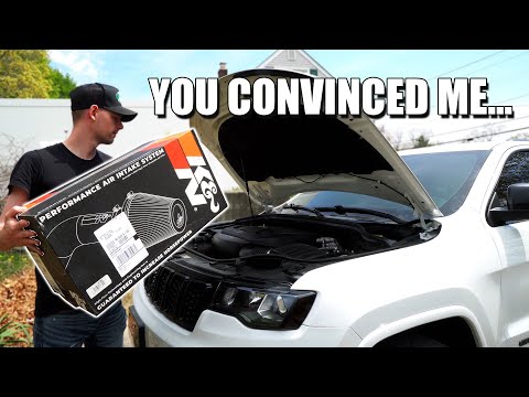 I DON'T KNOW IF I LIKE IT... | K&N Cold Air Intake Install On The Jeep!