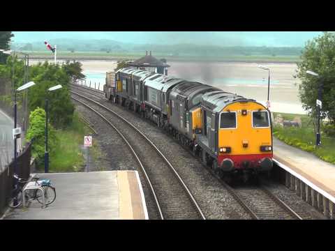 20309/37038 with 66432/20305/20301 DIT 6K73 Sellafield - Crewe flask train 13th June 2012.