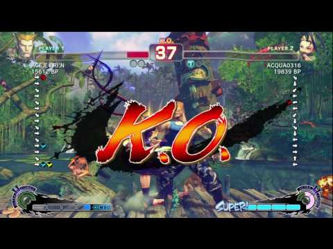 Aqua [Ibuki] vs ACE・EIRIN [Guile] SSF4 Japanese Online Ranked Matches - TRUE-HD