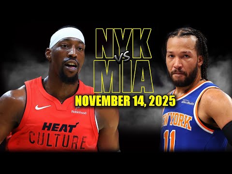 New York Knicks vs Miami Heat Full Game Highlights - November 14, 2025 | NBA Season