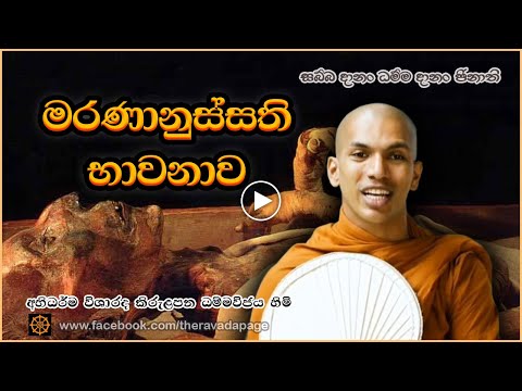 මරණානුස්සති භාවනාව | Maranānussati Meditation | By Kirulapana Dhammavijaya Thero | Dhamma Sermon