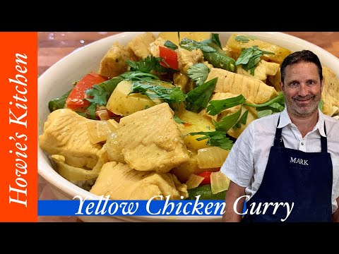 Yellow chicken curry recipe with coconut milk