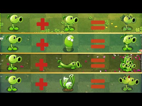 PvZ 2 Discovery - All Peashooters Evolution & Fusion - Plant vs Plant - Which Plant's Best ？