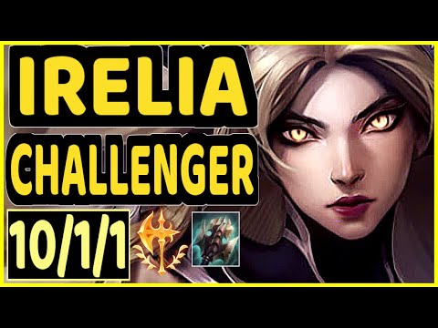 SERTUSS (IRELIA) vs PYKE - 10/1/1 KDA MID CHALLENGER GAMEPLAY - EUW