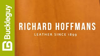 Richard Hoffmans Leather, Michigan | Golden Tan | Full Grain Leather Demo