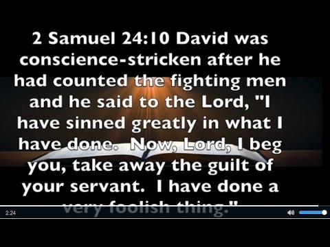 2 Samuel 24:10 Not Exempt From Temptation and Sin