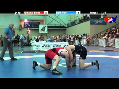 Nathaniel Brown vs. Brett Pfarr at 2013 ASICS University Nationals - FS