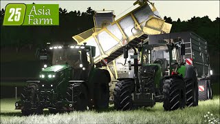 LS 25 Asia Farm #40 Kartoffelernte in der Nacht + neues Silo!