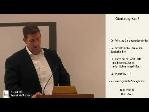 Bibelstunde am 18.01.2023 Offenbarung: Teil2