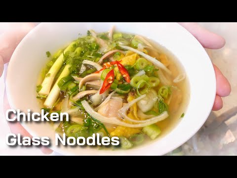 Homey Chicken Glass Noodles Soup | Miến Gà | ASMR | Eng + Viet Sub