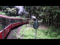 阿里山林業鐵路sl 31號蒸氣車頭駛離櫻花鐵道 alishan forest railway sl 31