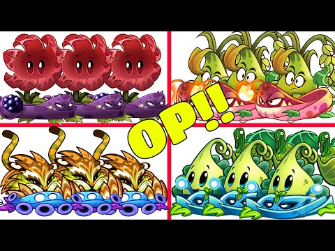 PvZ 2 4 Super Team Plants Vs Team Zombies - New Plant Meteor Flower
