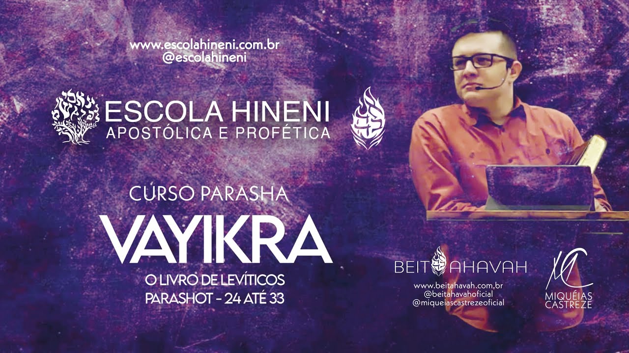 SEFER VAYKRA / LEVÍTICOS  5785 INTENSIVO HEAP 36/25 ESCOLA HINENI BEIT AHAVAH AP. MIQUÉIAS CASTREZE