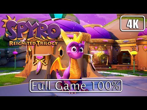 Spyro 2: Ripto's Rage! (Reignited Trilogy) - Full Game 100% Longplay Walkthrough 4K 60FPS