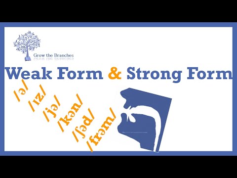 Strong and Weak Forms in English