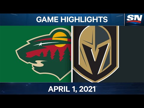 NHL Game Highlights | Wild vs. Golden Knights - Apr. 1, 2021