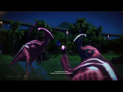 Camp Cretaceous Bioluminescent Parasaurolophus/Jurassic world evolution 2