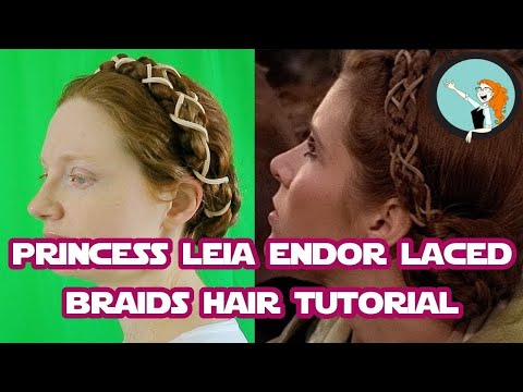 Princess Leia Endor Laced Braids | Star Wars Hair Tutorial