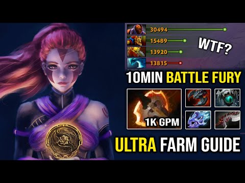 ULTRA PRO FARMING GUIDE 10Min Battlefury Anti Mage EZ Counter 11K MMR Morphling 100% Unkillable DotA