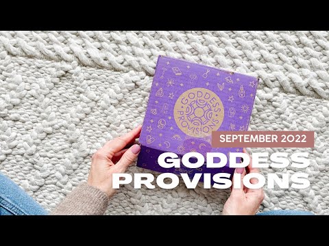 Goddess Provisions Unboxing September 2022