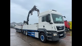 MAN TGS 26.480 *EURO 6* 6X2 DRAWBAR OUTFIT BRICK GRAB &ndash; 2015 &ndash; MV65  flatbed truck | Image 4 - Autoline