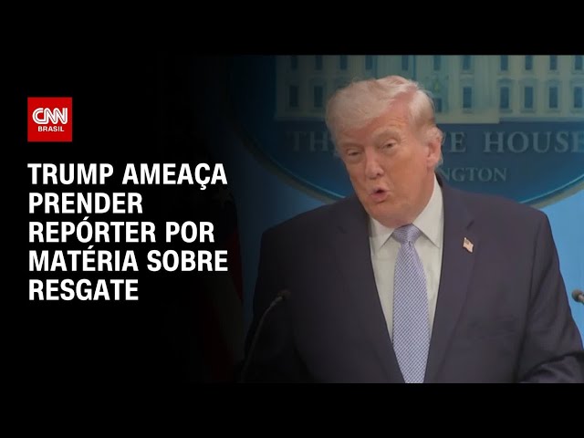 Trump ameaça prender repórter por matéria sobre resgate de tripulante de caça F-15 | HORA H