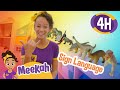 Learn Dinosaur Sign Language Educational Videos For Kids Blippi And Meekah Kids TV