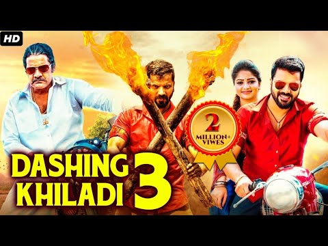 DASHING KHILADI 3 - Hindi Dubbed Full Movie | Sathish Ninasam, Rachita Ram | Action Romantic Movie