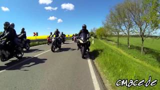 preview picture of video 'Motorradausfahrt Malchin 2014'