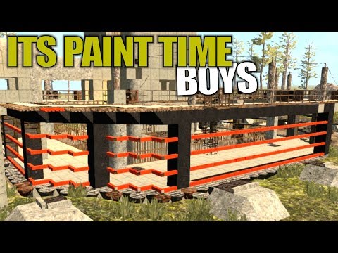 ITS PAINT TIME BOYS | 7 Days to Die | Let's Play Gameplay Alpha 16 | S16.4E93