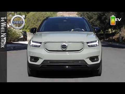 2021 Volvo XC40 Recharge P8 Electric SUV | Sage Green | Driving, Interior, Exterior
