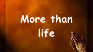 More than life by hillsong with lyrics