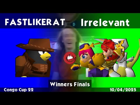 [Congo Cup 22] FASTLIKERAT (DDD) vs Irrelevant (Marina/Roy/Mewtwo) [Winners Finals]