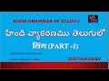 Ling Part 1 Hindi Grammar In Telugu Ling Part 1 लिंग Part 1 NSR GRAMMAR
