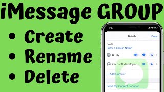 How to Create/Delete and Name a Group Messages on iPhone: iOS 16