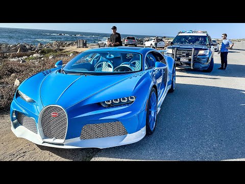 POLICE Pull Over JACOB & CO’s New Bugatti Chiron SuperSport (Monterey Car Week 2024 Day 2)