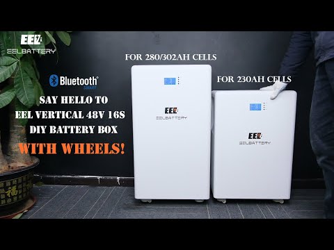 EEL 48V 16S Vertical Battery Box with wheels|Bluetooth Version|Let's DIY