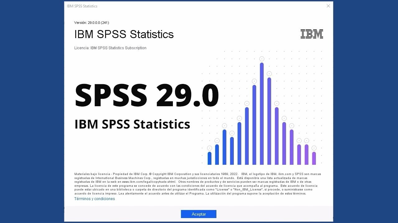 IBM SPSS Statistics v29.0.2.0
