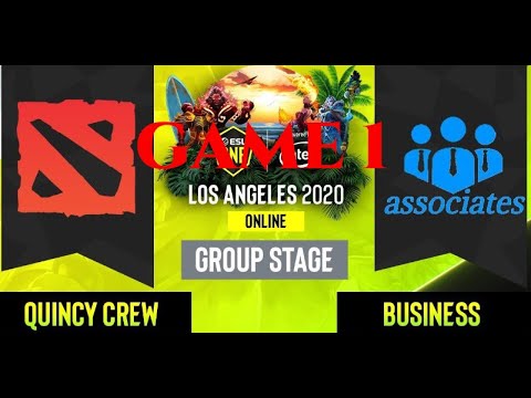 | DOTA 2 | Business associates vs. Quincy Crew | GAME 1 |BO3] ESL One Los Angeles 2020 - Online: NA