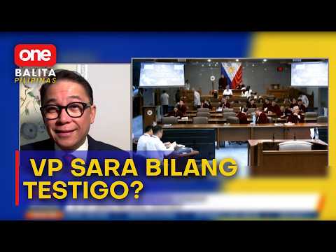 VP Sara Duterte, gustong iharap ng prosekusyon bilang testigo | One Balita Pilipinas