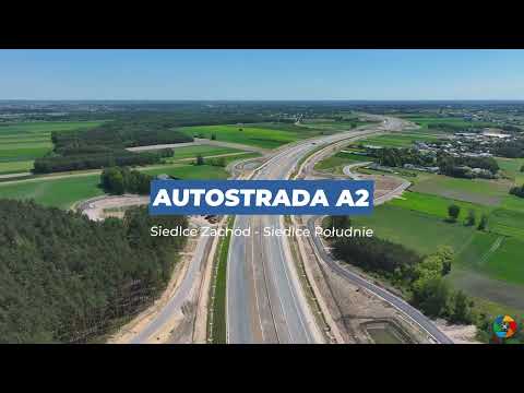Autostrada A2 - węzły Siedlce Zachód i Siedlce Południe [maj 2024]