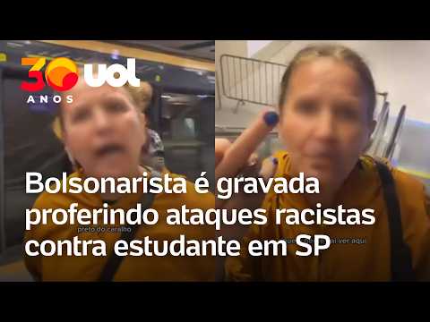 Bolsonarista é filmada chamando estudante de ‘preto do caralh*’ em SP