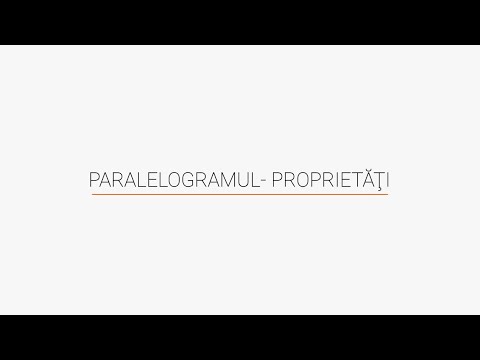 Paralelogramul - proprietăţi. Manual matematică clasa a VII-a