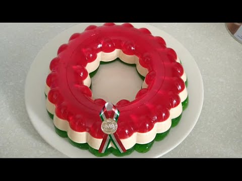 #GELATINA TRICOLOR MEXICANA #Nochemexicana #gelatinatricolor